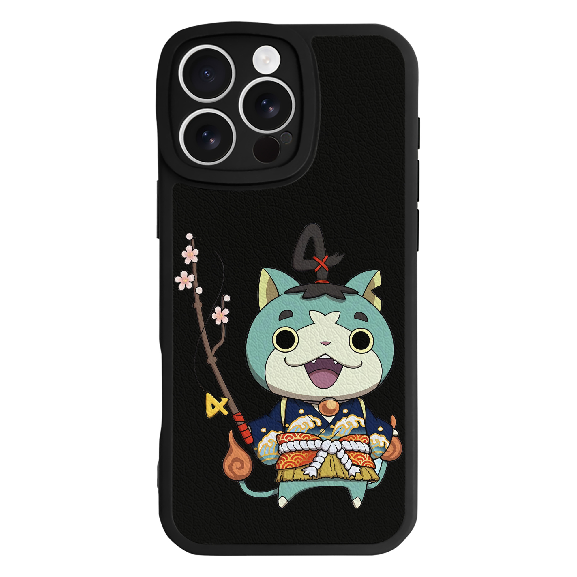 （画像用） 妖怪ウォッチ Yo-kai Watch 【iPhone 16シリーズ対応】シリコンスマホケース（レザー調） 材質：シリコン